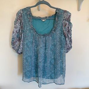 - Anthropologie puffed sleeve top, Small